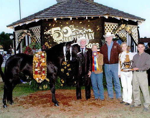 Cassey's Black Go Boy - owned by Jim and Wilma Sullivan